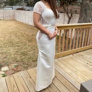 Wedding Dress HANDMADE ONE OF A KIND Size 6 4 fit and flare gown S NEW